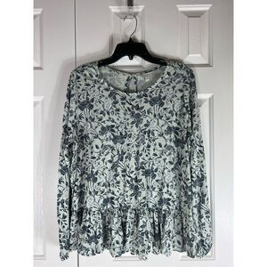 Lucky Womens Floral Blouse Size L